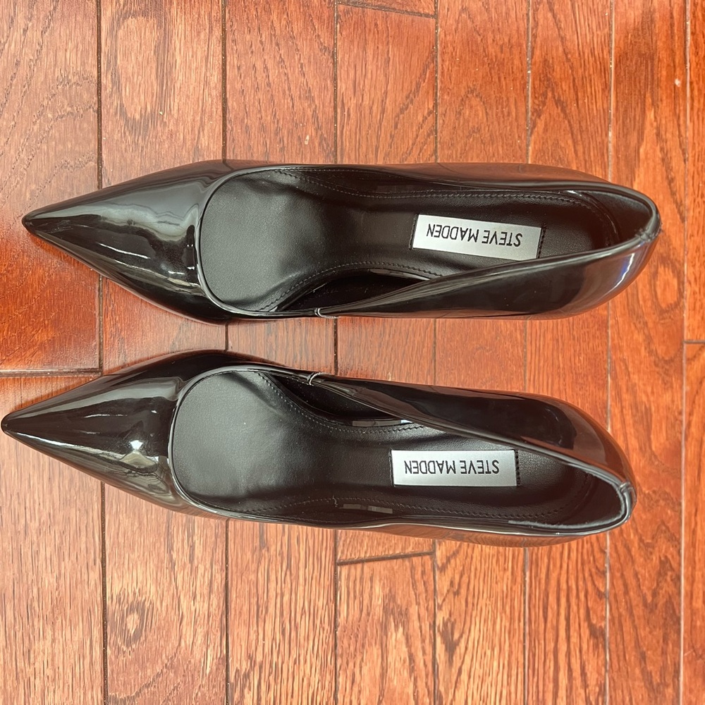 Steve Madden Black Patent Leather Heels